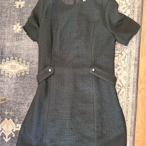 H&M Textured Black Mini Dress